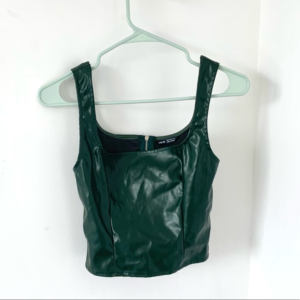 Brand New Green Zipper Top - Picture 3 of 5